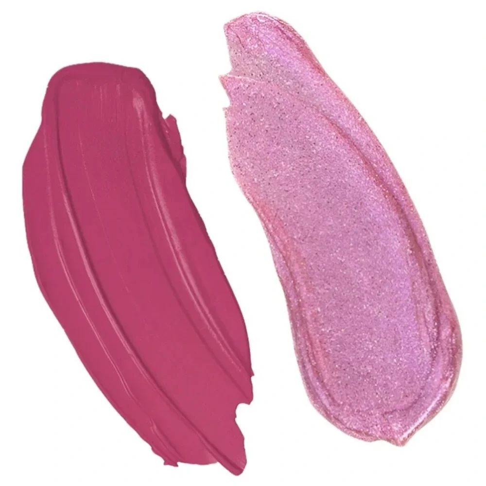 STILA Double Dip Suede Shade & Glitter & Glow Liquid Eye Shadow Pink Mar…